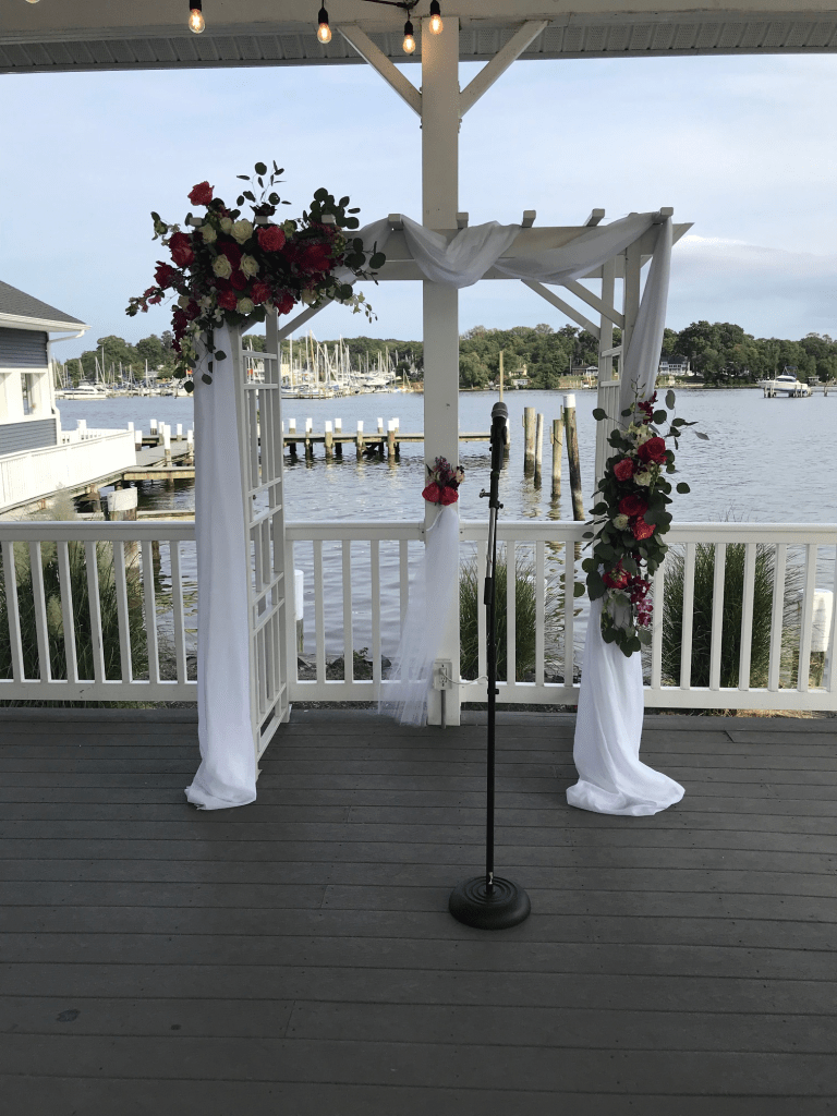 $168 - incl draping, venue’s arch